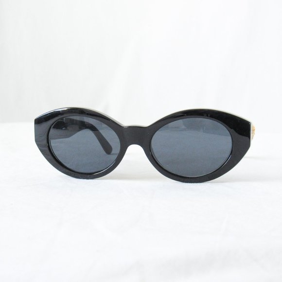 VERY RARE! AUTHENTIC VTG 1990’S GIANNI VERSACE BLACK DESIGNER SUNGLASSES CZ - Picture 3 of 15